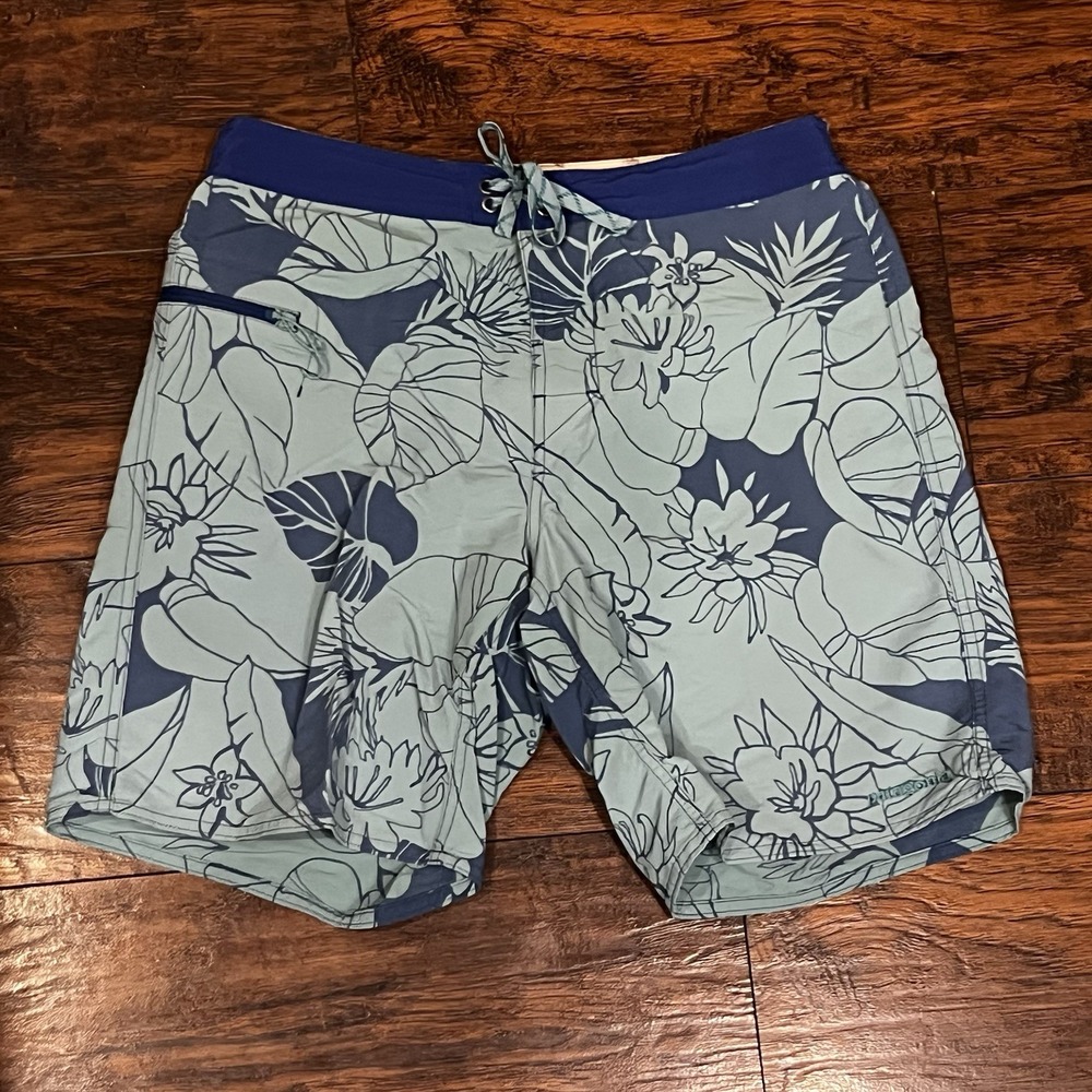 Patagonia‎ Boardshorts Swim Trunks Drawstring Hawaiian Men's Size 32